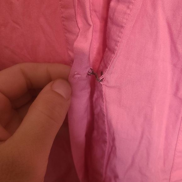 494 🎃Free People Naomi Pleated Mini Dress. Pink - Picture 4 of 4